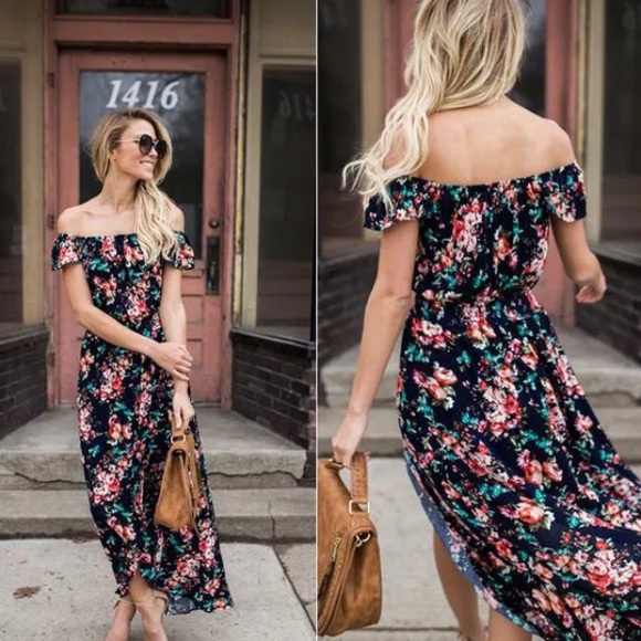 🎉SALE 🎉Boho Floral Print Beach Dress - Picture 5 of 8